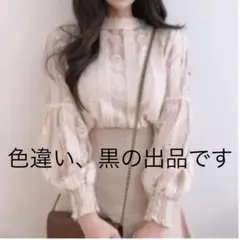 レース　長袖　トップス　韓国　量産型