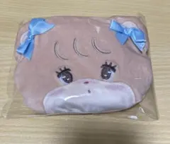 ダイカットフェイス　ぬいぐるみエコバッグ　ラテ　mikko