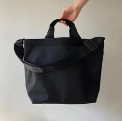 RINEN / エコメイドキャンバス / ショルダートート黒