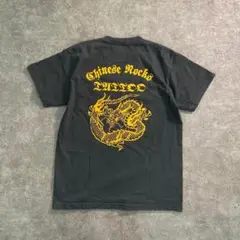 【ヴィンテージ】バックプリント 半袖Tシャツ 古着used SM11 黒 刺青