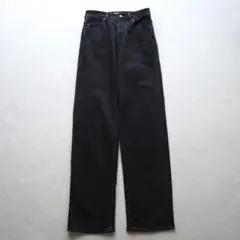 現行品 YANUK ヤヌーク LEA ボーイズストレートデニム ブラック 25