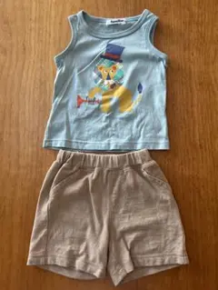 familiar ライオン柄タンクトップとショートパンツセット