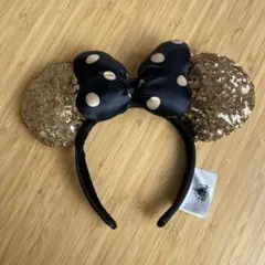 ディズニー　ミニーマウス　カチューシャ　ゴールド　上海