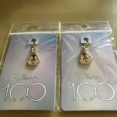 Disney 100周年 チップとデール チャーム 2個セット