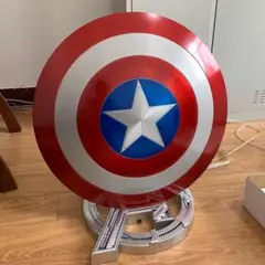 1:1製造60 cm全金属10周年キャプテン・アメリカの盾 1.0V 台座を含む