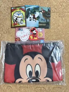 一番くじ〈Disney FANTASIA〉85th D賞ポーチ　H賞ステッカー