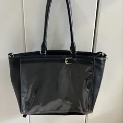 ザッカマート 2wayベルトバックルフェイクレザートートバッグ