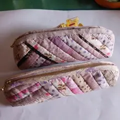 パッチワークペンケース2個セット