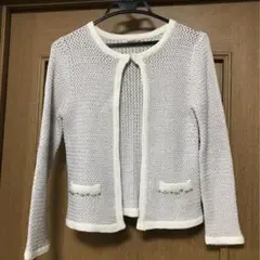 ツイードジャケット ニット カーディガン