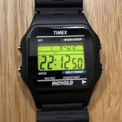 TIMEX クラシックデジタル ブラック ウレタンベルト