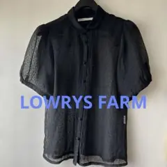 LOWRYS FARM ブラック 半袖シャツ Mサイズ
