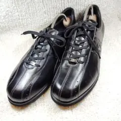 【美品】MARIO VALENTINO レザー スニーカー 25.5cm 黒