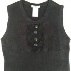 【お値下げ】Chloe ブラック ニット タンクトップ