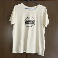 SM2 blue　ハンバーガーTシャツ　クリームイエロー