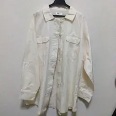 新品未使用品　Navy クリーム色 長袖シャツ　オフホワイト