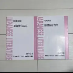 東進 基礎教科古文 冬期講習 直前講習 セット