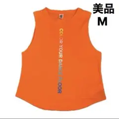 美品　ズンバ　zumba タンクトップ　オレンジ　レディース　メンズ　/M