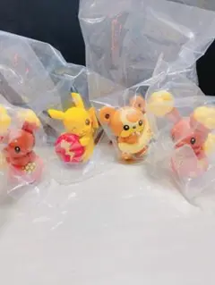 ポケモン フィギュア りらくっしょんマスコット ミミロル ピカチュウ4点セット