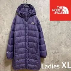 ノースフェイス ダウンコート パープル レディースXL 600フィル