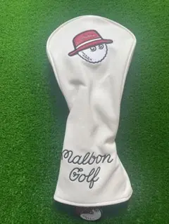 新品MalbonGolfマルボンゴルフヘッドカバードライバー用（1W用）白色
