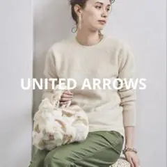 極美品 ♡UNITED ARROWS♡ カシミヤ ファークルーネックニット