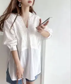 クラシカルエルフ　M 七分丈シャツ