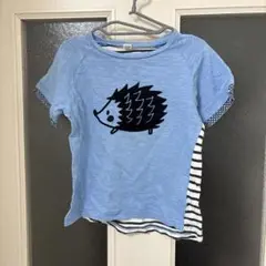 ハリネズミプリント Tシャツ 110サイズ