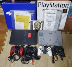 PlayStation 1 ・ 2 本体 & ソフト1本セット 動作確認済み