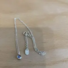 4℃ クリスタル ネックレス シルバー