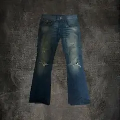 TRUE RELIGION ダメージフレアデニム
