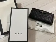 【美品】GUCCI 長財布 ブラック