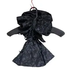 【即購入可】lilLilly ハートジャガード ミニバッグ 黒 ブラック