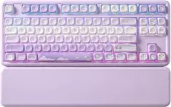 YUNZII B87 キーボード / パープル / ココアクリームV2スイッチ