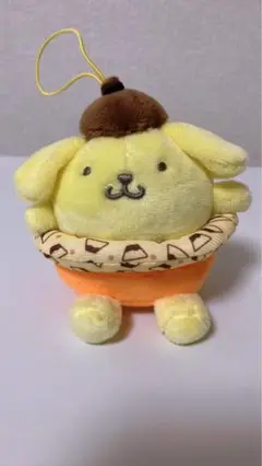 激レア サンリオ ポムポムプリン うきわ マスコット ストラップ マリンワールド×ポムポムプリン】キラキラストラップ | すいそう