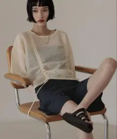 LOWRYS FARM シアードロストニットSS