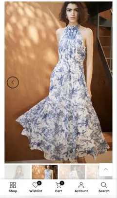 Positano Belted long Dress 2-NVY-