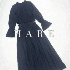 美品 HARE ハレ 2PSET レースブラウス フレアスカート 定価1.9