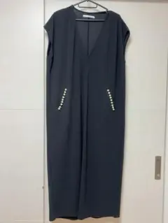 ノースリーブ ロングワンピース