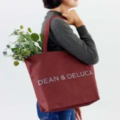 【新品未使用】DEAN&DELUCA レッドビーンズ ホリデー トートバッグL