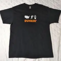 DUNKIN! ブラック Tシャツ Lサイズ