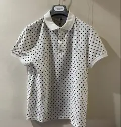 セリーヌトリオンフ刺繍 半袖 ポロシャツ メンズ XL ホワイト