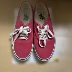 VANS レッド スニーカー ローカット