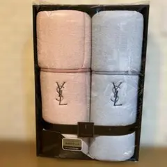 ❤️未使用❤️YSL キルトケット2P ピンク グレー 140x190cm
