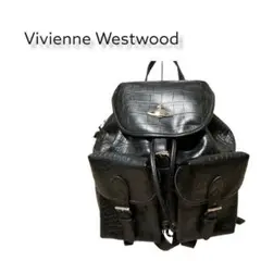 Vivienne Westwood リュック 巾着型 レザー クロコ型押し