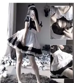 【5点セット】メイド服 コスプレ 衣装