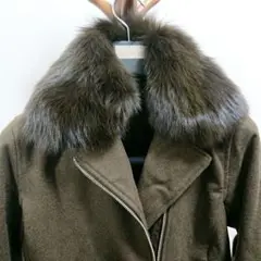 URBAN RESEARCH フォックス衿付きダブルライダースコート