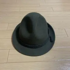 ダークグリーン ウールフェルトハット