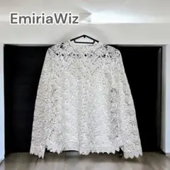 3600□EmiriaWiz ホワイトレーストップス 2点セットbc11yt