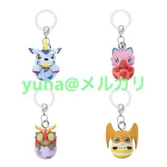 デジモンアドベンチャー めじるしアクセサリー 4点セット ガブモン ピヨモン他