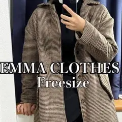 EMMA CLOTHES ステンカラーコート 2020AW チェック 冬 メンズ